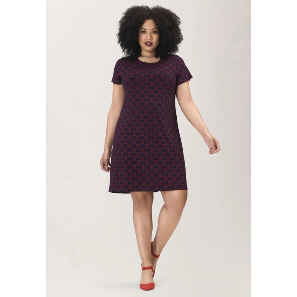 Leota Mini Dress Aline Goji Berry Sailor Knot sz M